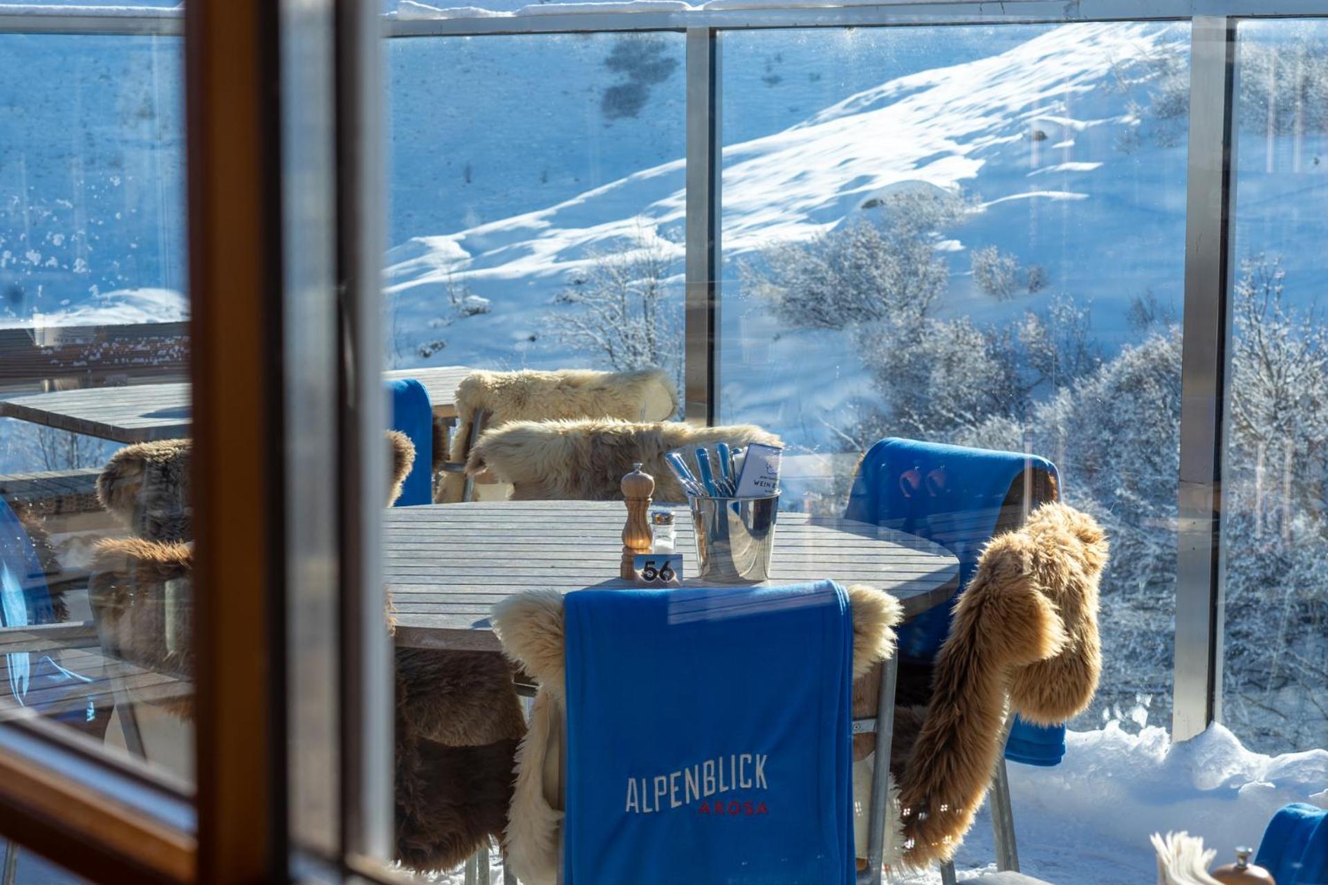 Alpenblick Bergrestaurant & Hotel Ароза Экстерьер фото